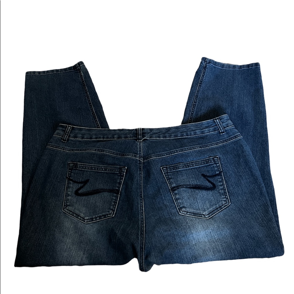 {Just My Size by Hanes} Classic Fit Denim Size 20W Short Light/Dark Denim Jean